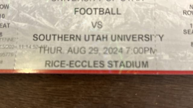 University of Utah season seats