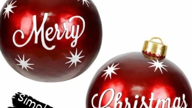 Personalized Christmas balls