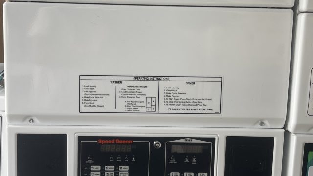 Commercial Speed Queen Combo Stack Washer and Dryer