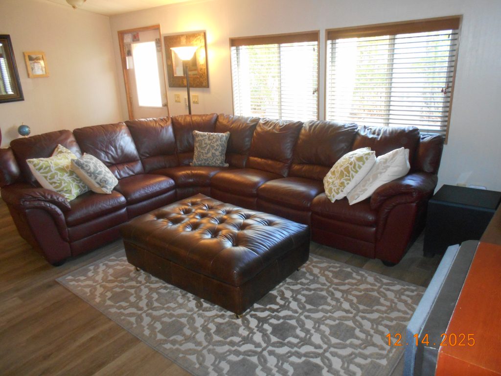 Italian Leather Sectional Couch