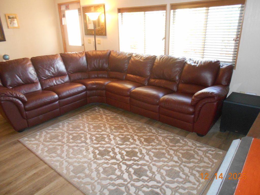 Italian Leather Sectional Couch