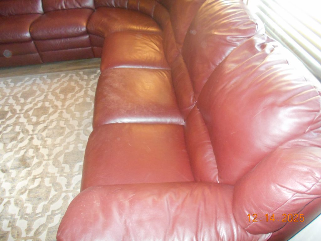 Italian Leather Sectional Couch