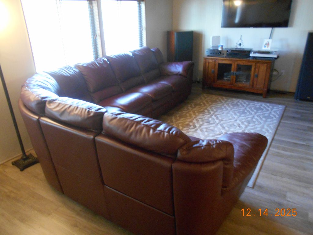 Italian Leather Sectional Couch